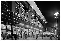 Fedex Forum by night. Memphis, Tennessee, USA ( black and white)