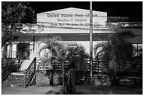 Post office, Cruz Bay. Saint John, US Virgin Islands ( black and white)