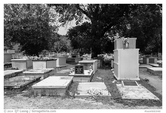 Tombs, Charlotte Amalie. Saint Thomas, US Virgin Islands (black and white)