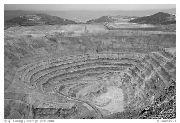 Open pit mine, Morenci. Arizona, USA