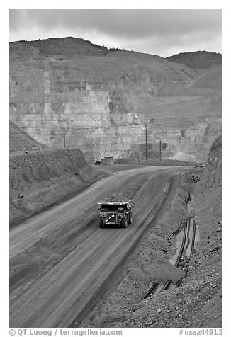 Truck with ore in copper mine, Morenci. Arizona, USA