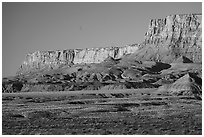 Vermilion Cliffs. Vermilion Cliffs National Monument, Arizona, USA ( black and white)