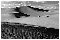 Pink Sand dunes, early morning. Canyon de Chelly  National Monument, Arizona, USA (black and white)