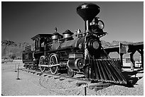Locomotive, Old Tucson Studios. Tucson, Arizona, USA (black and white)