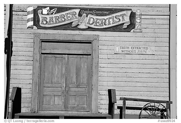 Dentist shop, Old Tucson Studios. Tucson, Arizona, USA