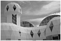 Tower. Biosphere 2, Arizona, USA ( black and white)