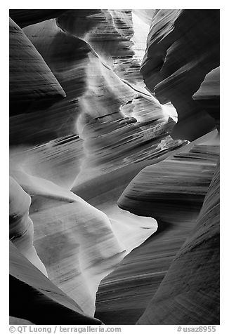 Lower Antelope Canyon. Arizona, USA (black and white)