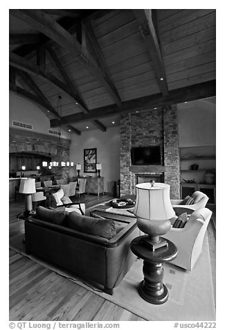 Luxury residence, Peaks resort. Telluride, Colorado, USA (black and white)