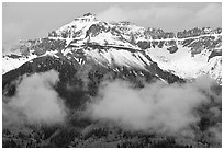 Iron Mountain and Mears Peak. Colorado, USA ( black and white)