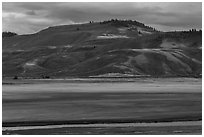 Gunnison River flats, Curecanti National Recreation Area. Colorado, USA ( black and white)