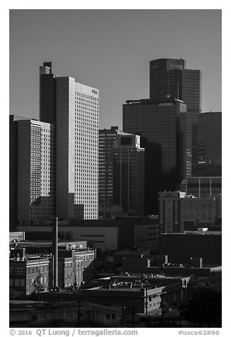 Downtown. Denver, Colorado, USA (black and white)