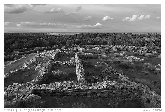 Lowry Pueblo. Canyon of the Anciens National Monument, Colorado, USA (black and white)