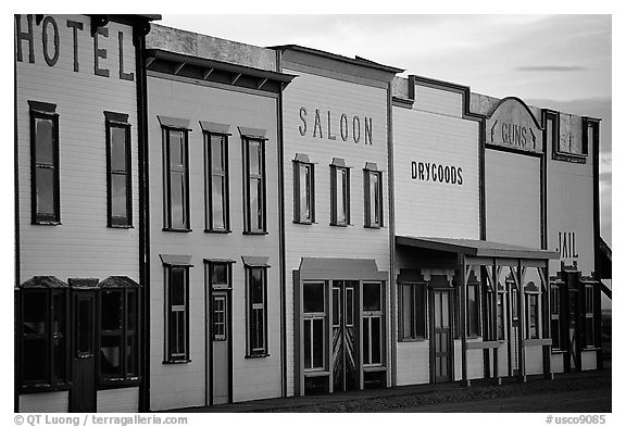 Row of old west storefronts. Colorado, USA