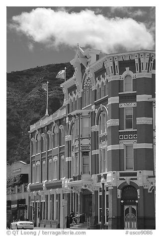 Strater Hotel, Durango. Colorado, USA (black and white)