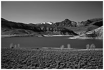 Sapinero Basin, Curecanti National Recreation Area. Colorado, USA ( black and white)