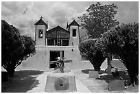 Church, Sanctuario de Chimayo. New Mexico, USA ( black and white)