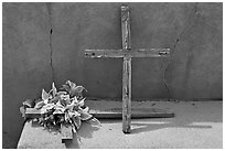 Crosses, Sanctuario de Chimayo. New Mexico, USA ( black and white)