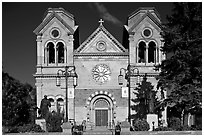 Cathedral St Francis, afternoon. Santa Fe, New Mexico, USA ( black and white)
