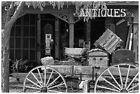 Antique store. Genoa, Nevada, USA ( black and white)