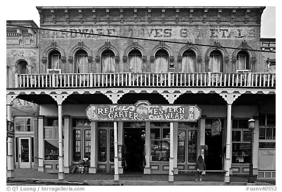 Old hardware store building. Virginia City, Nevada, USA