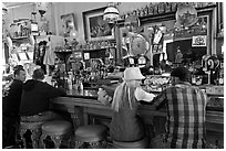 Saloon bar. Virginia City, Nevada, USA (black and white)