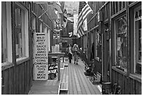 Alley. Virginia City, Nevada, USA (black and white)