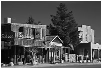 Saloon on main street, Beatty. Nevada, USA ( black and white)