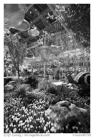 Botanical gardens inside Bellagio Hotel. Las Vegas, Nevada, USA