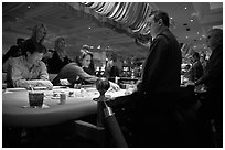 Casino table game. Las Vegas, Nevada, USA ( black and white)