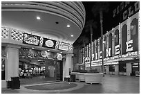 Casinos on Freemont Street. Las Vegas, Nevada, USA (black and white)