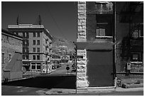 Historic buildings. Nevada, USA ( black and white)