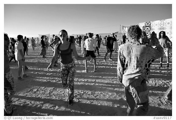 Morning dance, Black Rock Desert. Nevada, USA