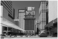 Historic Downtown. Dallas, Texas, USA ( black and white)