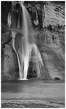 Lower Calf Creek Falls. Utah, USA (black and white)