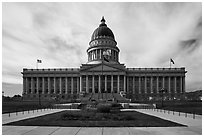 Utah State Capitol. Utah, USA ( black and white)