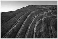 Swirls and cross-bedding, Yellow Rock. Grand Staircase Escalante National Monument, Utah, USA ( black and white)
