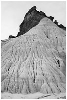 Eroded silt stone. Grand Staircase Escalante National Monument, Utah, USA ( black and white)