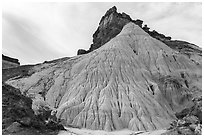 Silt stone hill. Grand Staircase Escalante National Monument, Utah, USA ( black and white)