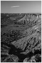 Canyon Rims at sunset. Bears Ears National Monument, Utah, USA ( black and white)
