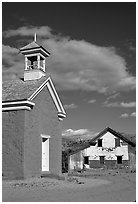 Church of Grafton. Utah, USA ( black and white)