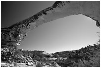 Owachomo Bridge, Natural Bridges National Monument. Utah, USA (black and white)