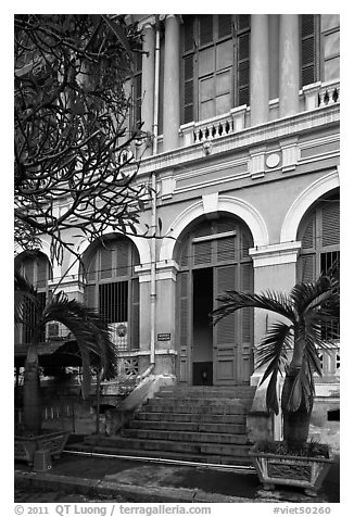 Detail of colonial architecture. Ho Chi Minh City, Vietnam