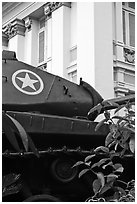 Soviet Tank, Museum of Ho Chi Minh City. Ho Chi Minh City, Vietnam ( black and white)