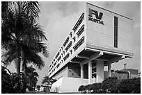 FV Hospital (one of the most modern in the country), Phu My Hung, district 7. Ho Chi Minh City, Vietnam ( black and white)
