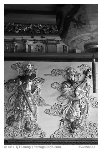 Ceramic bas-relief, Quan Am Pagoda. Cholon, District 5, Ho Chi Minh City, Vietnam