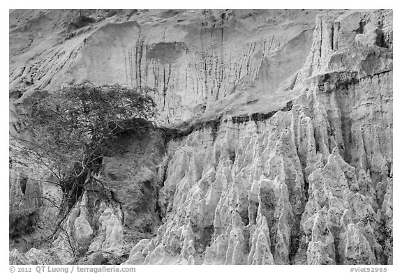 Erosion landscape of sand and sandstone. Mui Ne, Vietnam