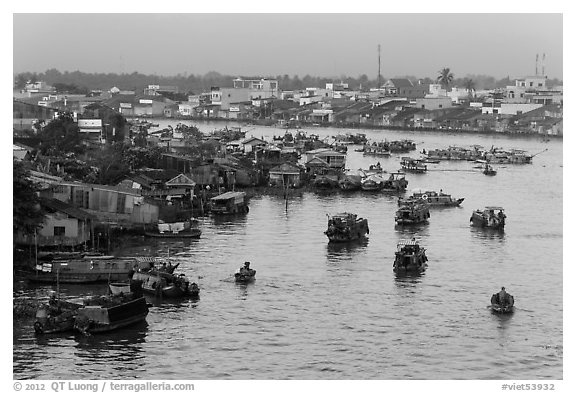 Cai Rang river market. Can Tho, Vietnam