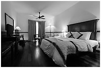 Victoria Can Tho Resort guestroom. Can Tho, Vietnam ( black and white)