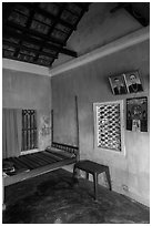 Village home with ancester pictures. Hoi An, Vietnam ( black and white)