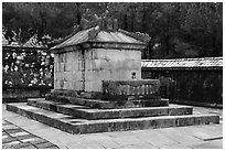 Tomb of Emperor Tu Duc, Tu Duc Mausoleum. Hue, Vietnam ( black and white)
